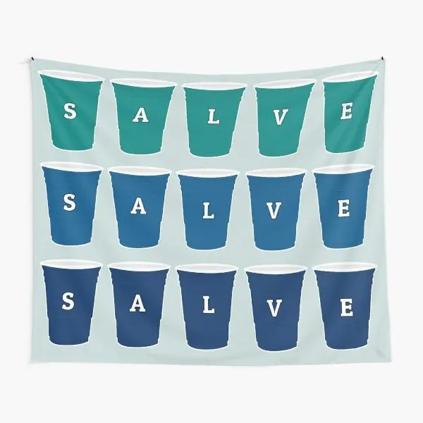 Декоративное покрывало на стену для йоги с принтом