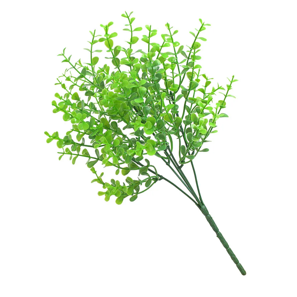 

Artificial Plant Leaf Home Greenery Plant Centerpiece Wedding Party Plastic Leaves Decoration