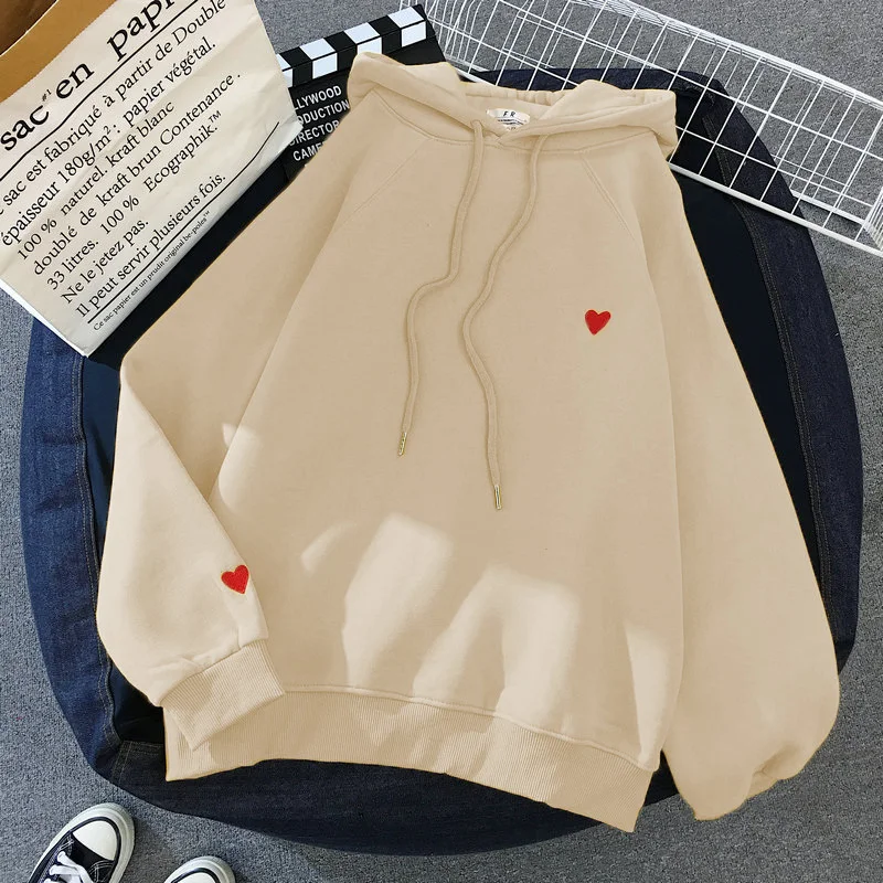 

NEW Wei Yi female 2019 new autumn and winter plus velvet padded long sleeve hooded coat loose student coat tide