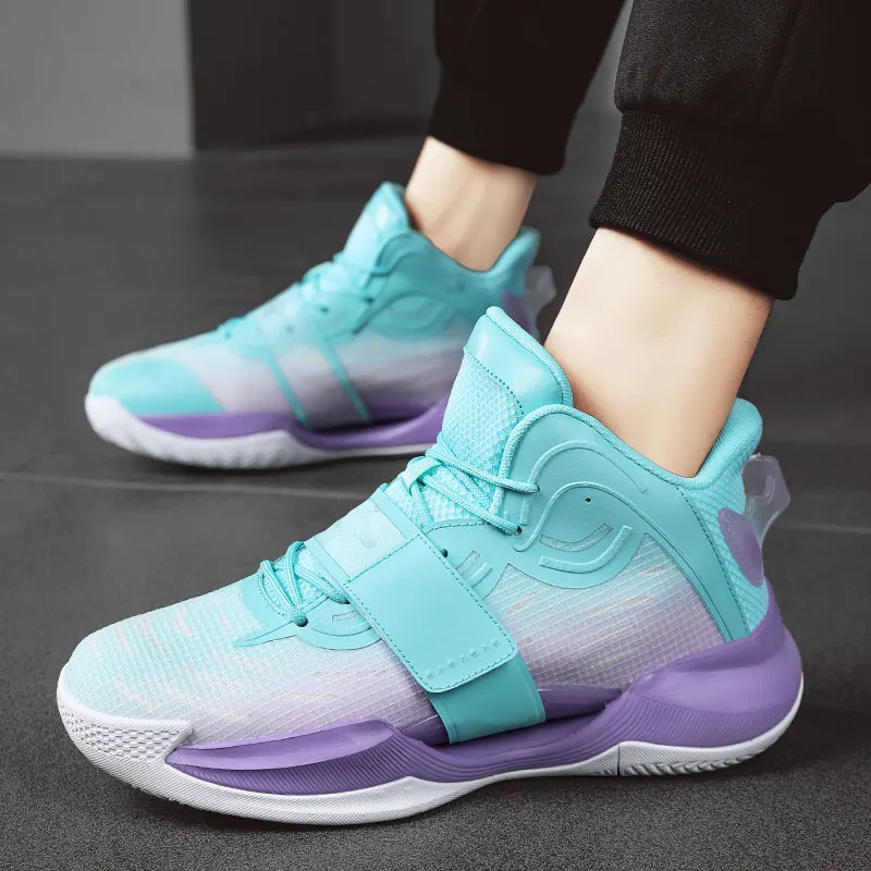 

New Cool Male Training Shoes Brand Designer Basketball Sneakers Women Anti-Slippery Basketball Boots Youth Outdoor Shoes Boys