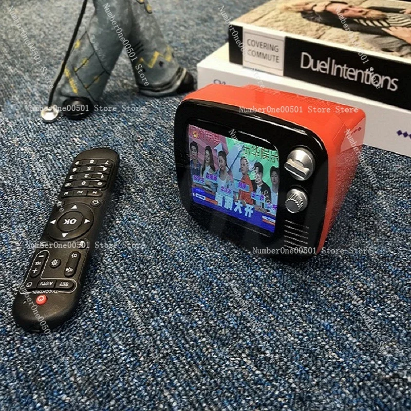 Ретро 3 5-дюймовый IPS-экран Smart Mini TV с дистанционным управлением Wi-Fi Интернет игры и