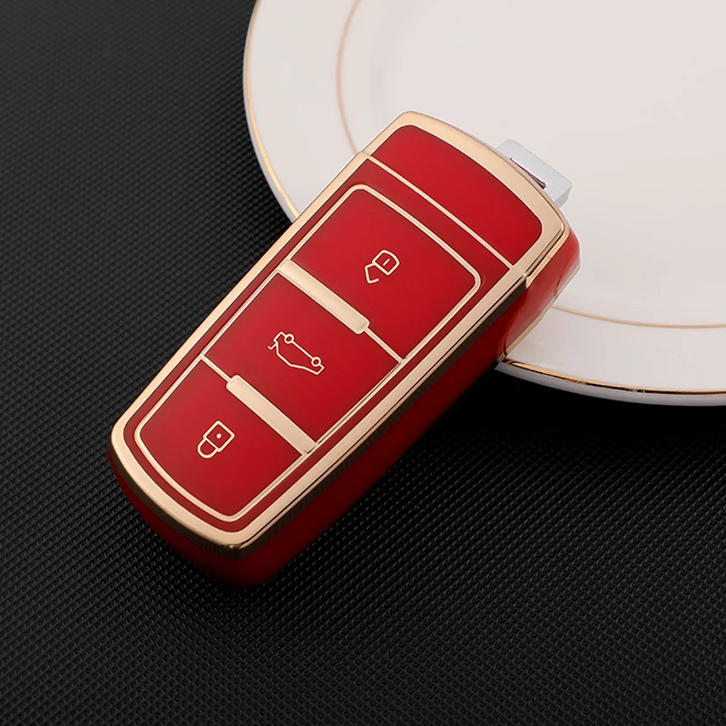 

TPU Car Key Cover Case for Volkswagen VW CC Passat B6 B7 Passat 3C CC Maogotan R36B5B7L Auto Key Cover Car Styling Accessories