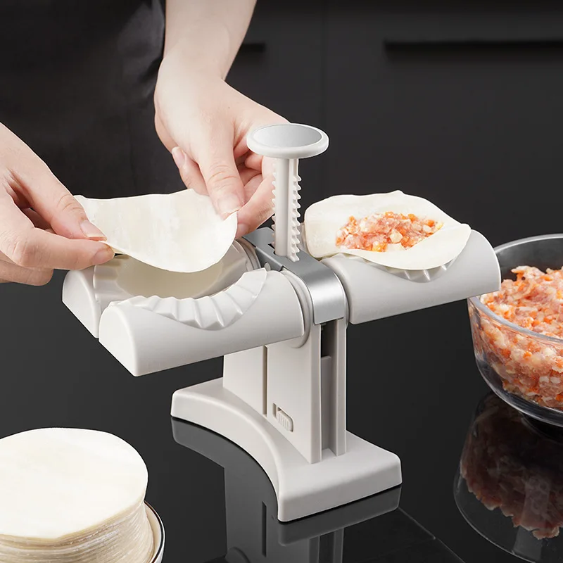 

Dumpling Mould Lazy Must-Ravioli Making Mold Double Head Dumpling Mould Baking Accessories Home Kitchen Dumpling Maker
