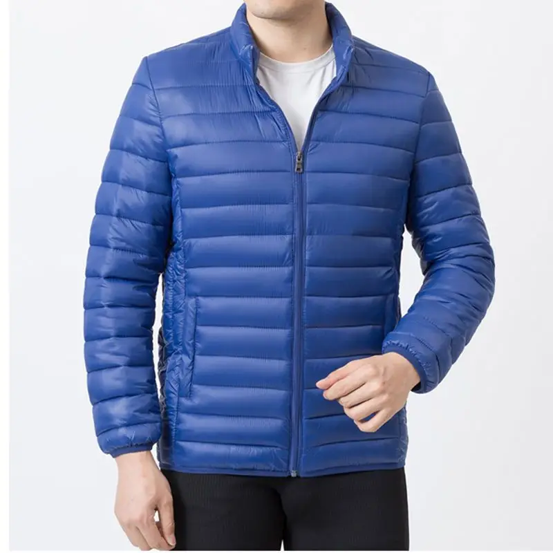 Winter Warm Waterproof Jacket Men 2023 New Autumn Thick Stand Collar Cotton Parkas Mens Fashion Casual Slim Jacket Coat Male F19