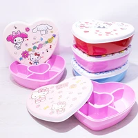 30cm sanrio cartoon hello kitty my melody cute candy box love type snacks melon seeds and nuts storage box gift boxes toys