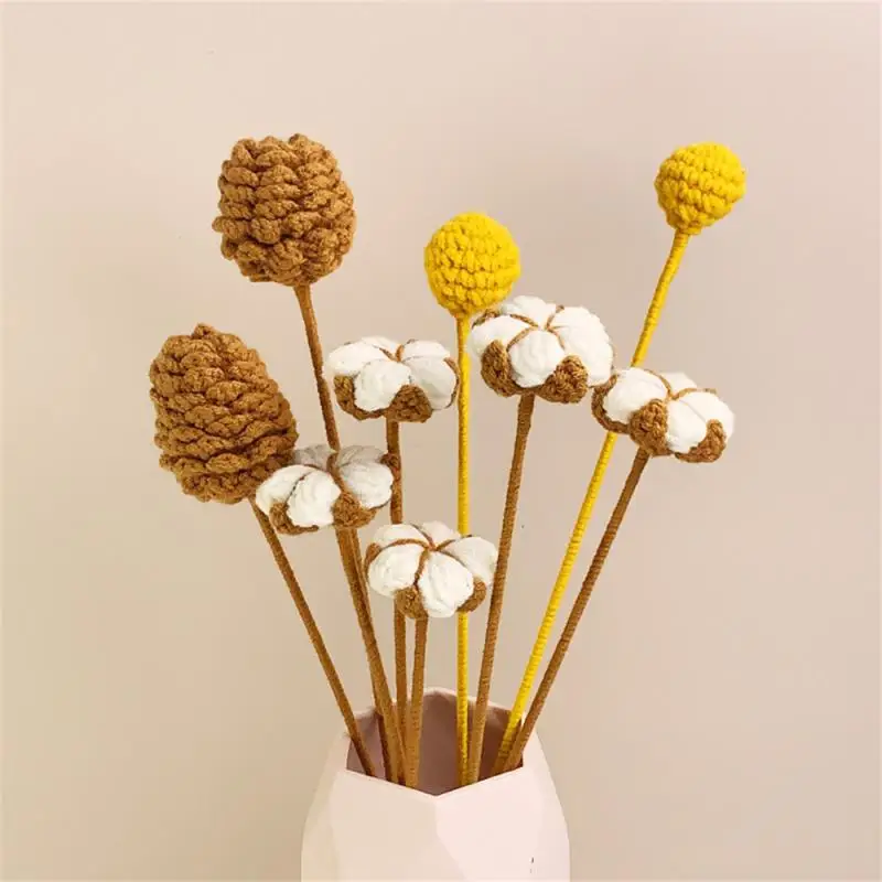 

Cotton Head Artificial Cotton Berries DIY Cotton Wool Flowers Simulated Cotton Wedding Room Decor Supplies for Wreath Bouquet