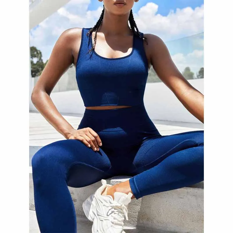 

Seamless Sports Women Yoga Set Yoga Clothes Fitness Yoga Leggings Suit Sexy Fitness Women Sport Set 2 Piece Sets Womens Outfits