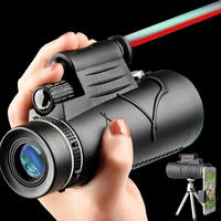 12x50 lll night vision telescope powerful telescope high quality hd compass led laser light for hunting camping birdwatching