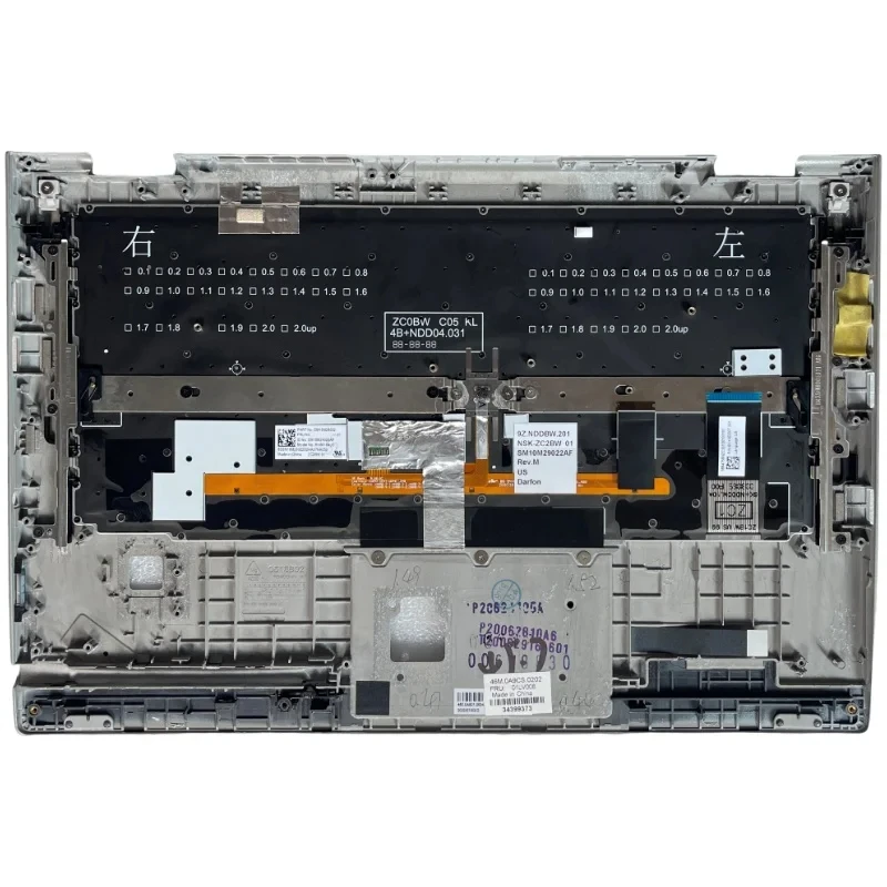 Фото Подставка для рук с рамкой клавиатуры ThinkPad X1 Yoga 2-го поколения, серебристая 01LV008/01LV015/01LV009/01LV026/01LV030 №5