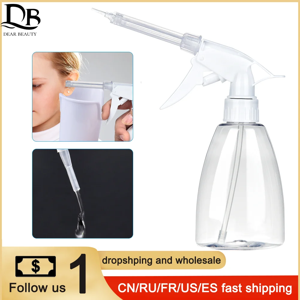 

Ear Irrigation Cleaning Kit Ear Wax Removal Kit 300ML Ear Washing Syringe Squeeze Bulb Earwax Remover for Adults Kids Ear Care