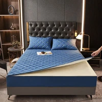 removable with zipper thicken quilted mattress cover king bed fitted bed sheet anti bacteria mattress topper air permeable
