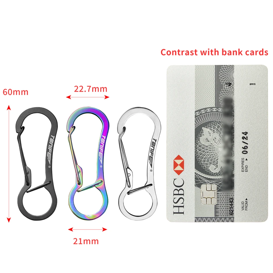 Застежка-карабин для ключей из нержавеющей стали