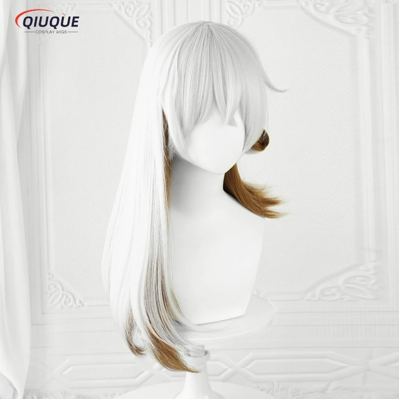 Парик для косплея Game Reverse 1999 с карманом лекарств длинные серебристые белые