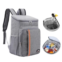 picnic waterproof cooler bag shoulders oxford backpack outdoor food thermal pouch camping fruit snack drink insulated handbag