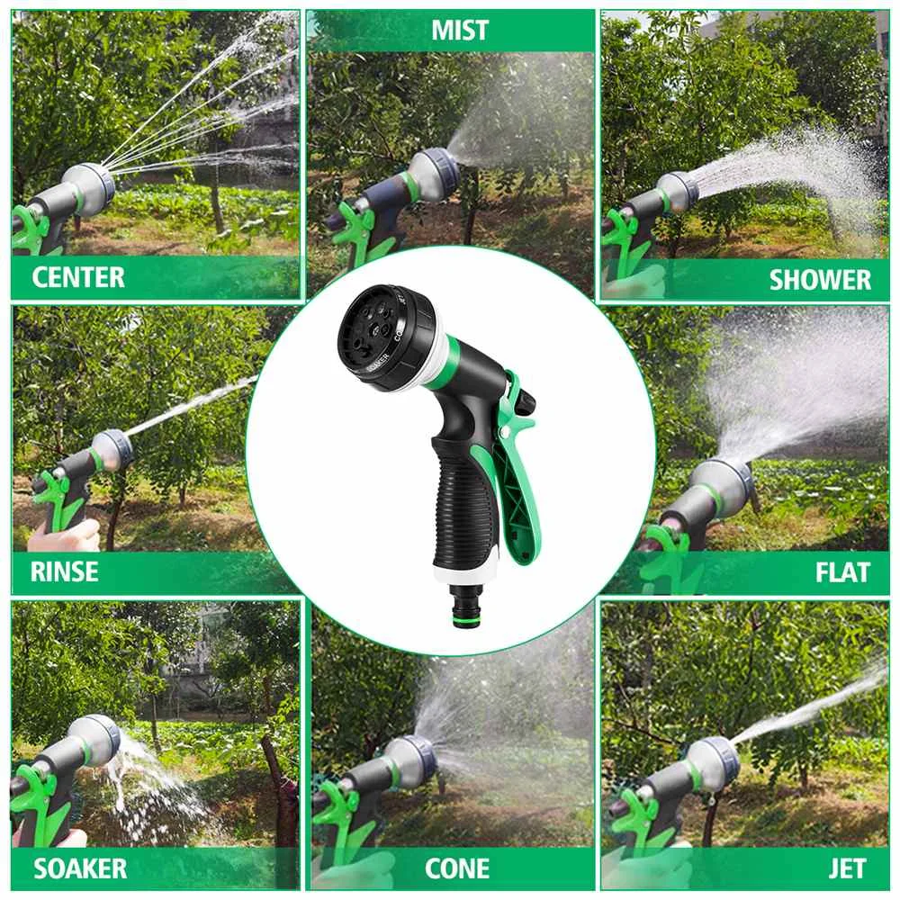 

8 Pattern High Pressure Water Gun Garden Sprayer Irrigation Watering Spray Gun Car Wash Tools Fogging Nozzles Sprinkler Cleaning