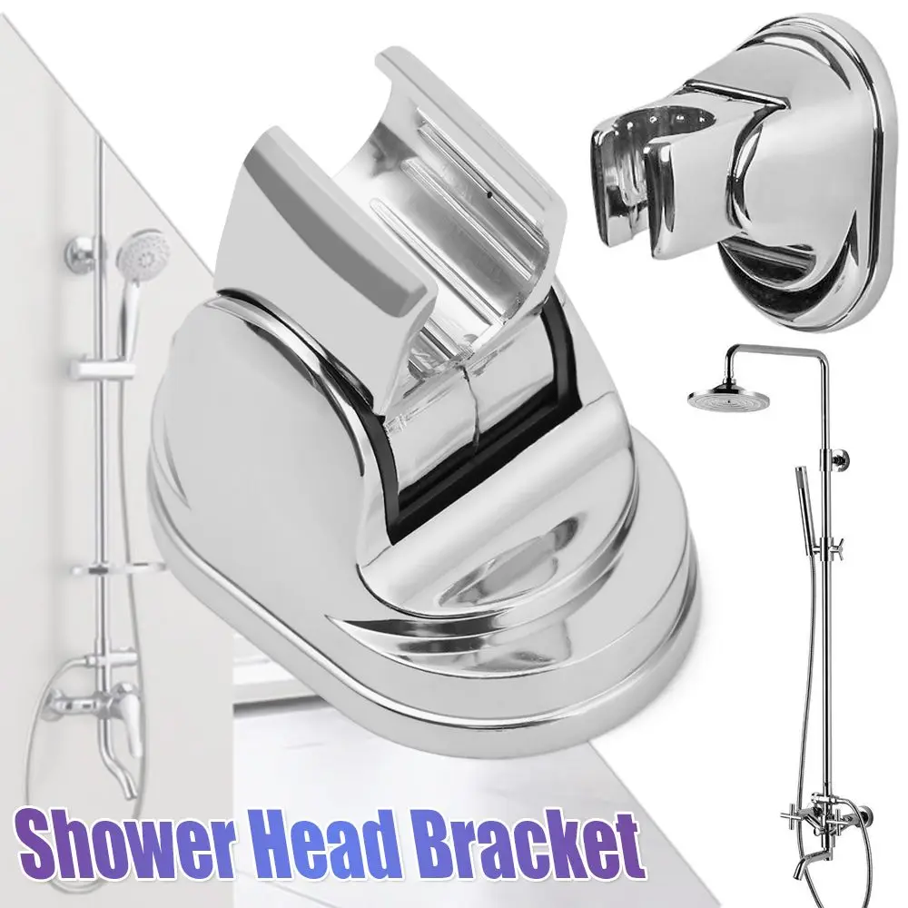 

Adjustable Chrome Bathroom Shower Head Holder Hand Shower Bracket Wall Mounted ABS