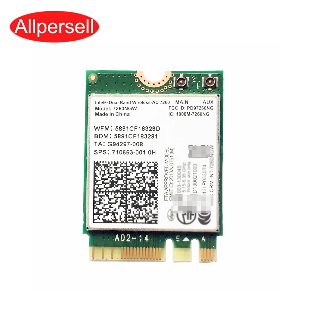 

For DELL Inspiron 15-5000 5547 5548 5557 laptop wireless network card 7260