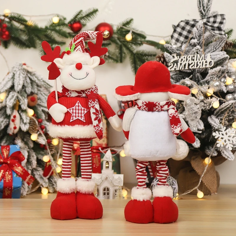 

Christmas Doll Flexible Gnome Merry Christmas Decorations For Home Table Decor Xmas Gift Navidad Happy New Year 2024 Decor Noel