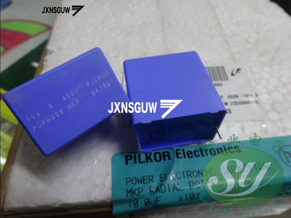 10 шт. новинка силовой пленочный конденсатор PILKOR MKP мкФ 450V 10% 106 P28MM PCPW 225 мкФ/450V 106/450v 0