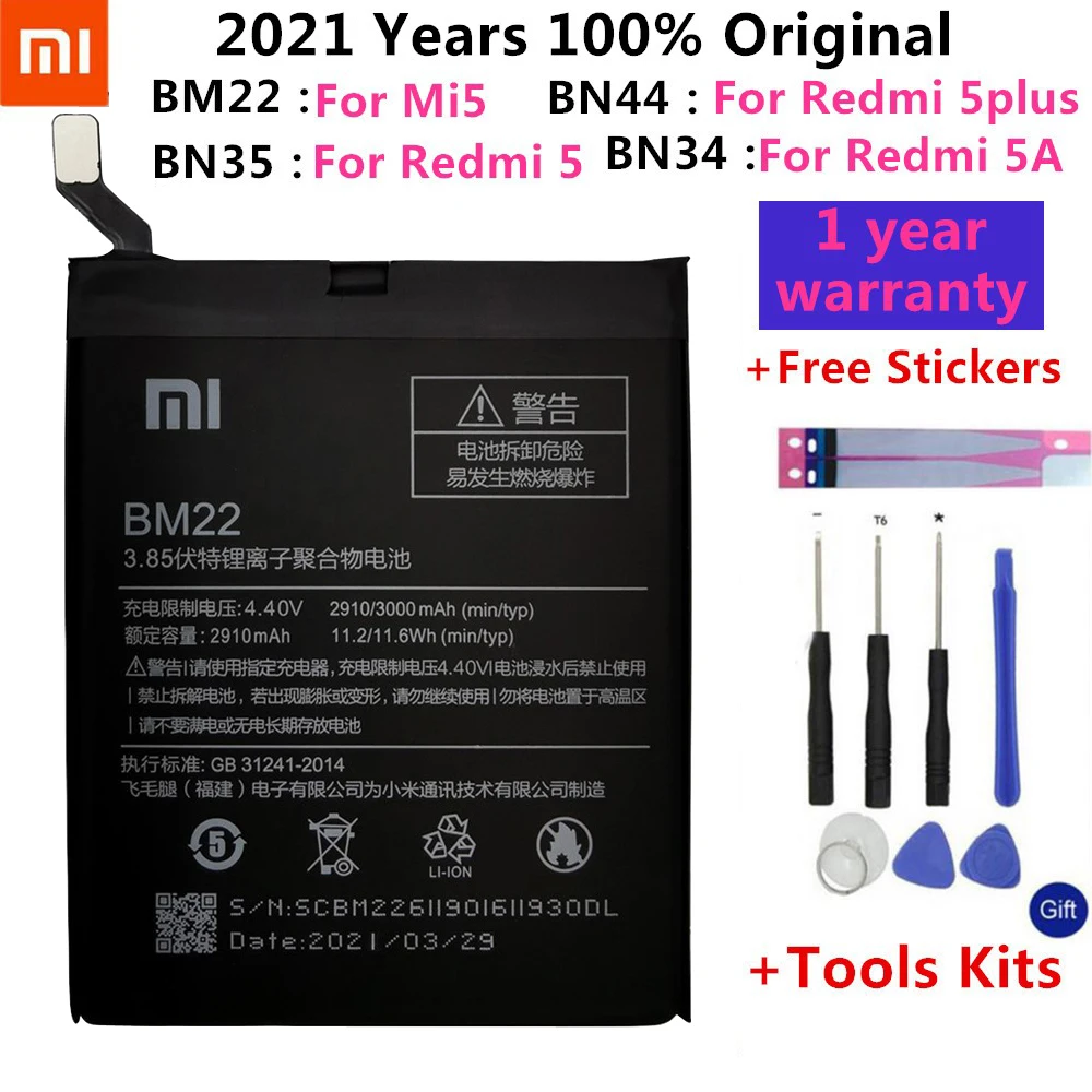 

Original Battery Temperature sensor For Xiaomi 5 Mi5 BM22 / Redmi 5A 5.0' BN34 / Redmi 5 5.7" BN35 / Redmi 5 plus 5.99" BN44