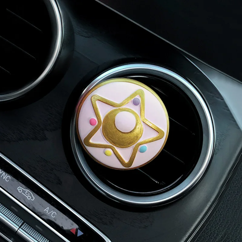 

Новый автомобильный ароматизатор «Сейлор Мун» для дефлектора, украшение салона автомобиля, камни для ароматизации воздуха