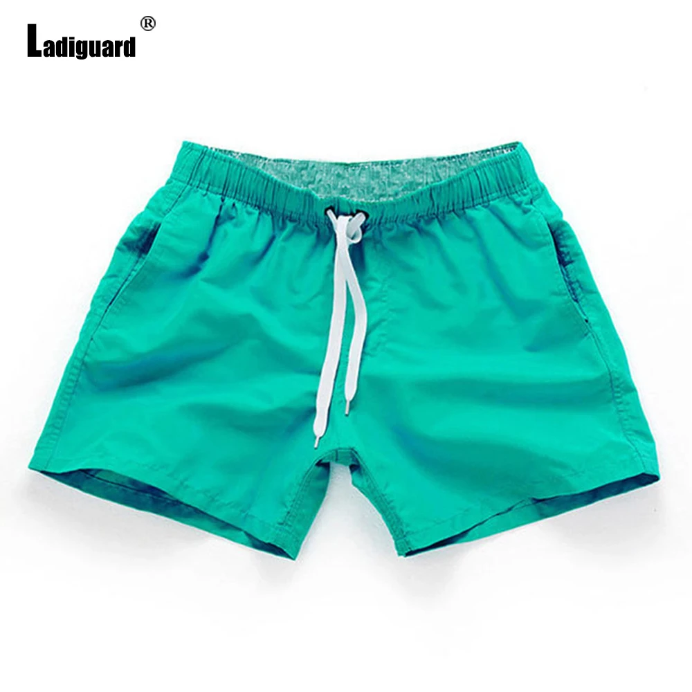 Ladiguard Plus Size Men Casual Shorts Male Stand Pocket Shorts 2022 Summer Hotpants Mens Elastic Waist Beach Short Pants Homme