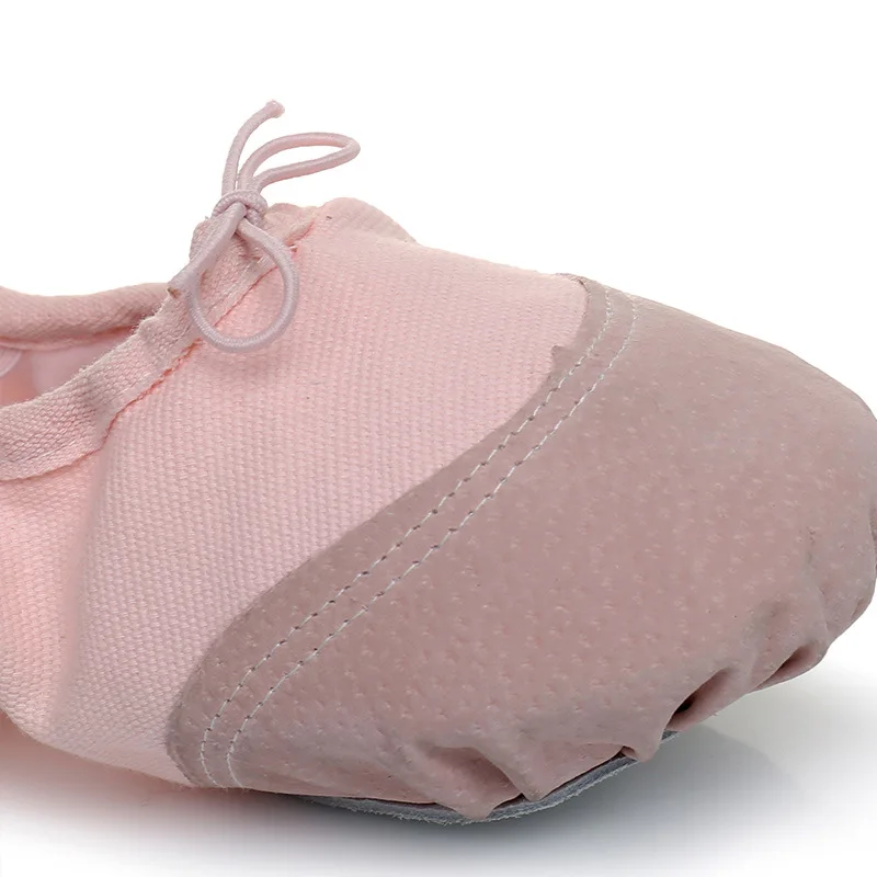 Professional Girls Ballet Shoes Flat Canvas Ballet Dancing Slippers Dance Shoes Kids Children Classic Split-Sole Soft Leather