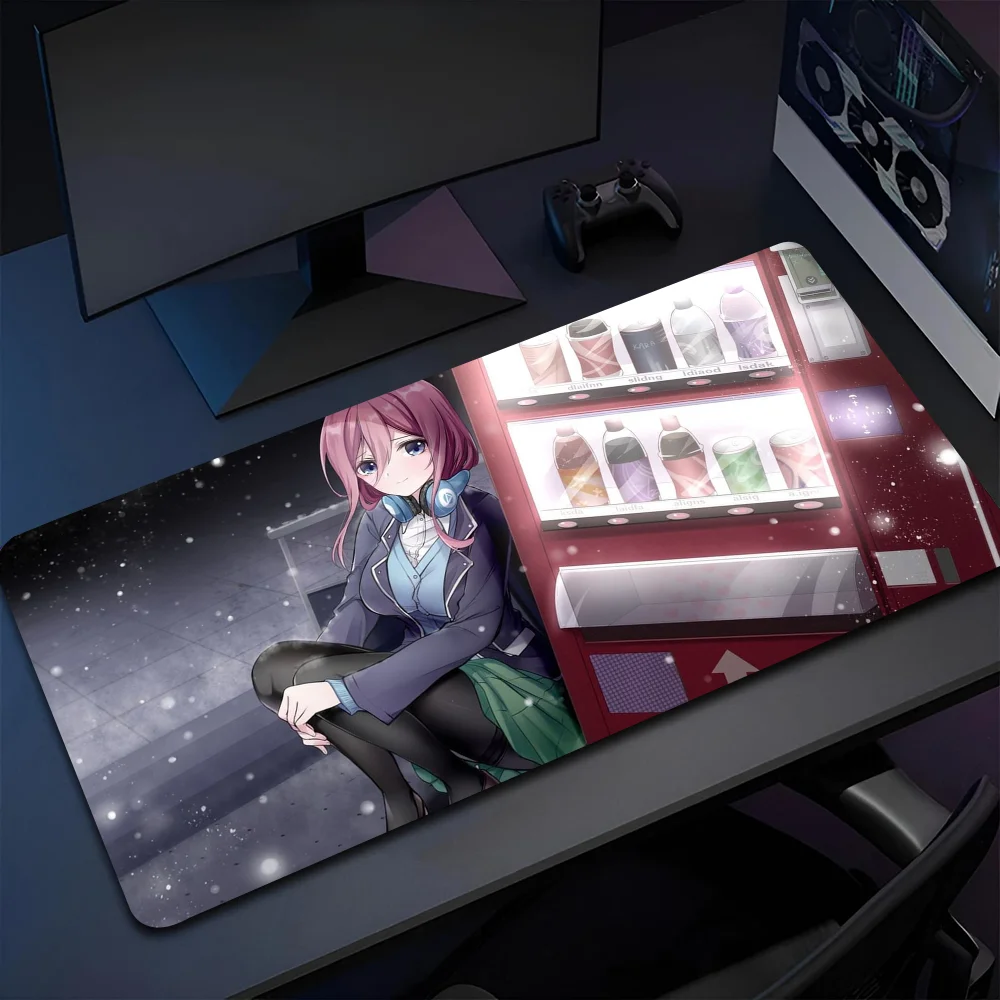 Нескользящий коврик для мыши Nakano Miku Gotoubun No Hanayome Girl подходит офисных компьютеров