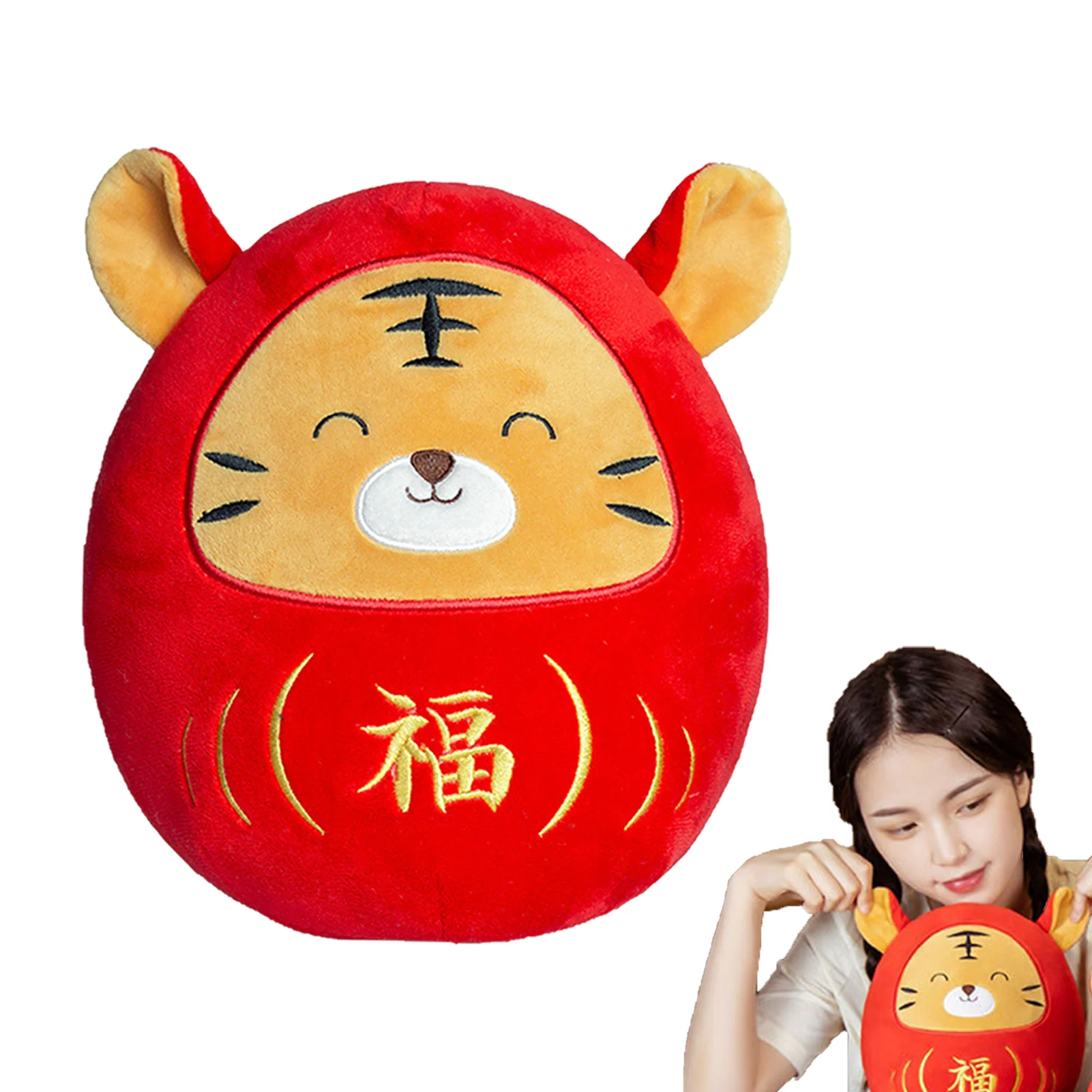 

Zodiac Tiger Plush Toys For 2022 2022 Chinese Tiger Mascot Decorations Zodiac Tiger Stuffed Toys Chinese New Year Decorations
