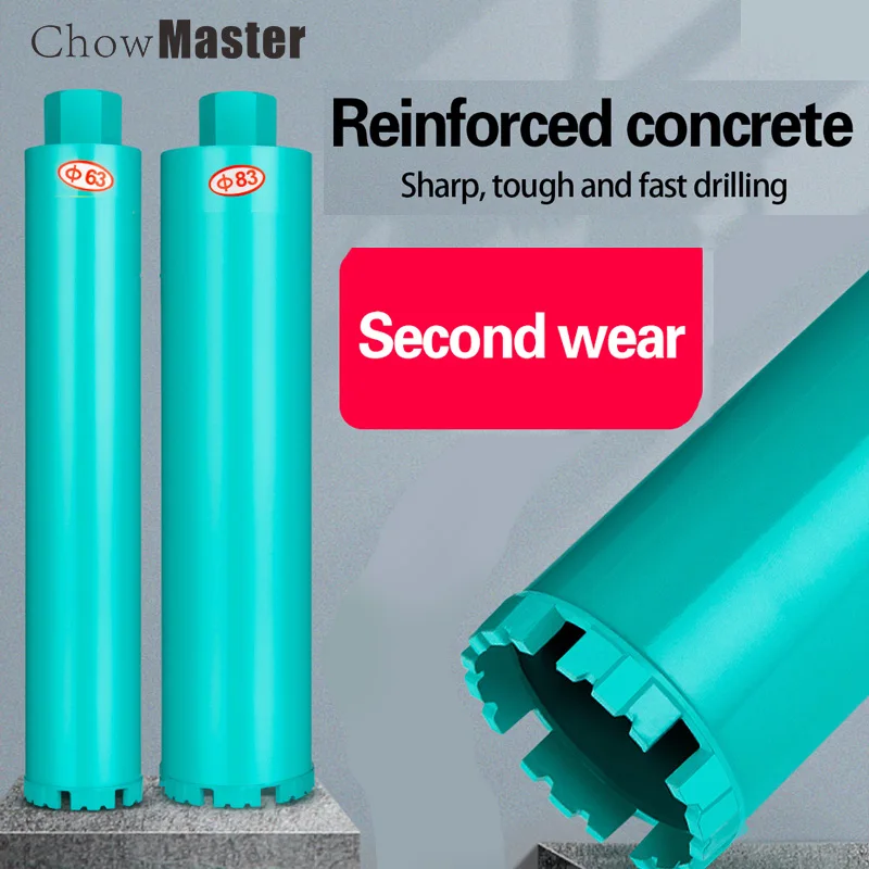 

Водяное сверло 25-200 мм, Алмазный сердечник, сверло, перфоратор для стен, бетона, длина сверления кирпичной кладки 370 мм, мм, ручной инструмент ...