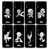 marvel spider man sketch phone case for samsung galaxy a90 a70 a60 a50 a40 a30 a20 a10 note 8 9 10 20 ultra 5g soft tpu case