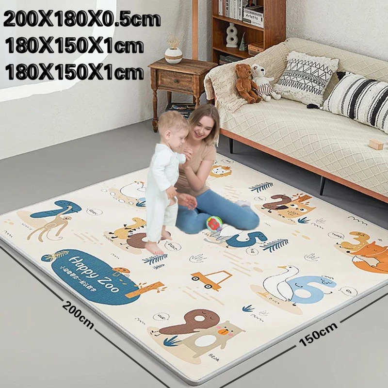 1Cm Thickness EPE Baby Play Mat for Children Rug Playmat Developing Mat Baby Room Crawling Pad Folding Mat Baby Carpet Mat Rug