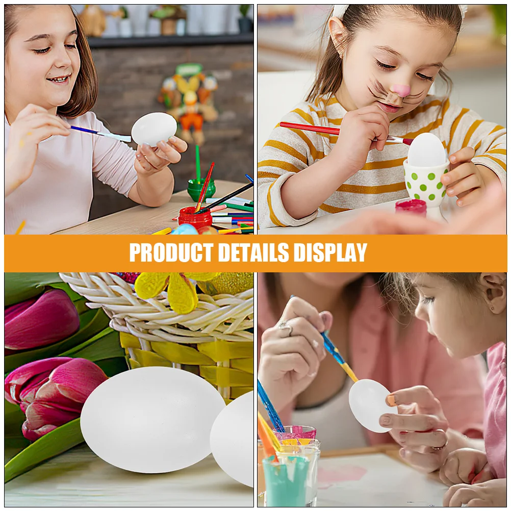 6 шт. имитация яиц декор моделирование ролевые игры игрушки поддельные