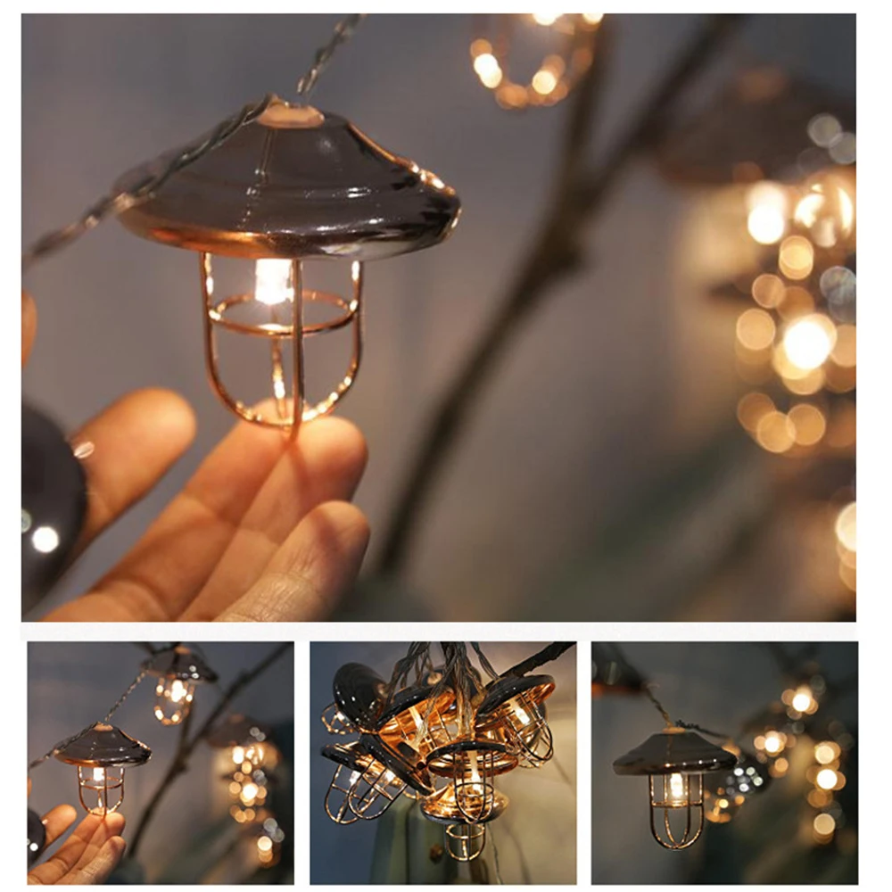 

String Lights 10 Lamps Camping LED Light 6.6ft String Lights Battery Operated String Lights for Indoor Outdoor Decoration