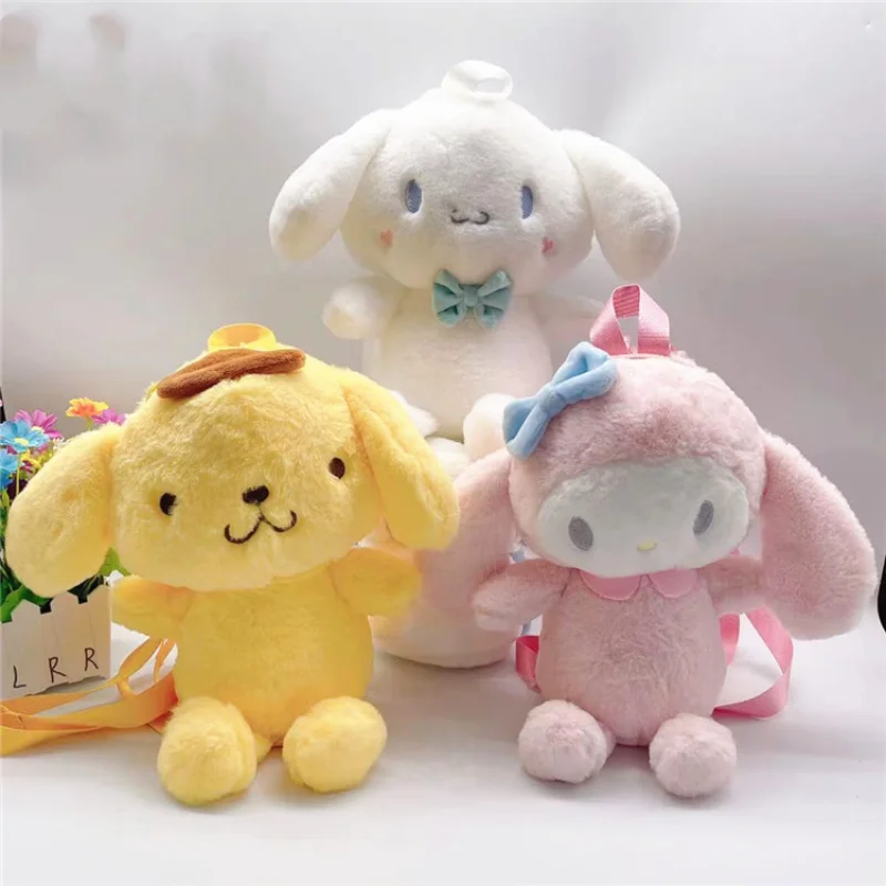 

Kawali Sanrio Hellokitty Melody Onpompurin Kitty Kuromi Cinnamorol аниме модный рюкзак Красивая дорожная школьная сумка для девочек игрушки