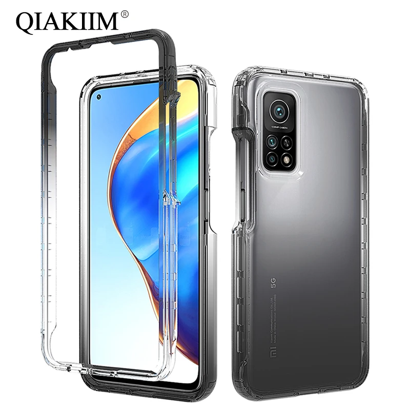 360 чехол для Xiaomi Mi 10T Pro POCO M4 M3 F3 X3 Redmi Note 11 10 10S 9 9S 9T 8 прозрачный противоударный с