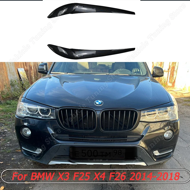

2 шт., наклейки для автомобильных фар BMW X3 F25 X4 F26 2014-2018