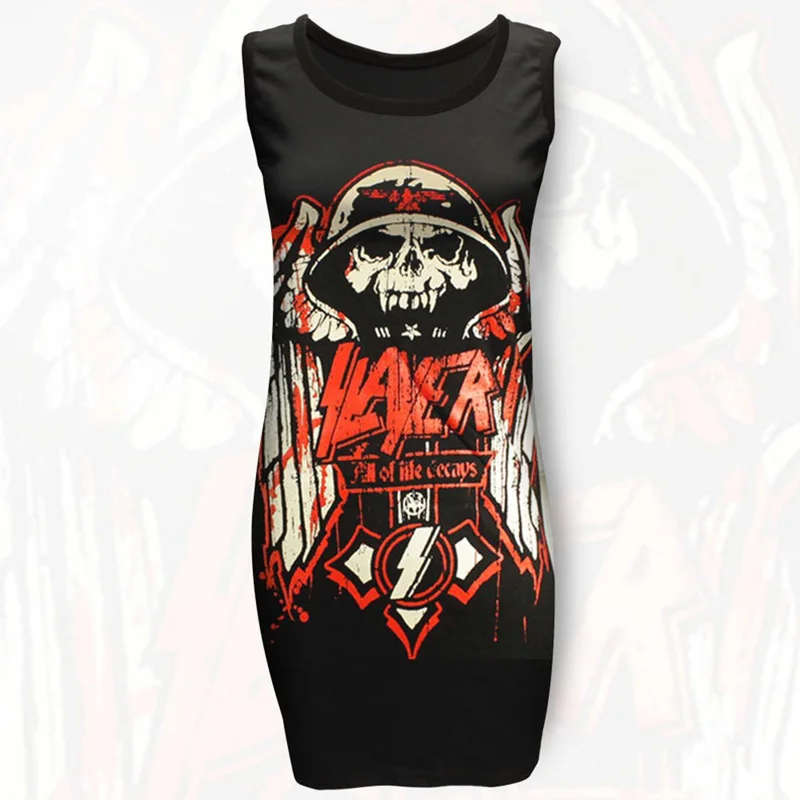 

Slayer Fashion printed sleeveless dress