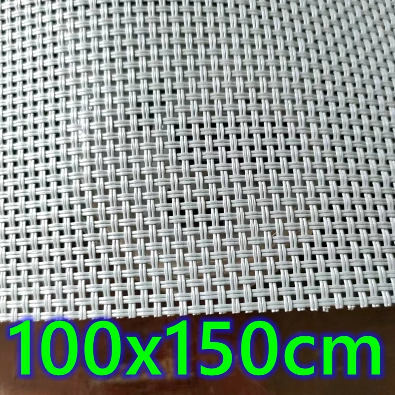 Teslin Mesh PVC Fabric Solid Hard Net Cloth For Office Chair Window Screening Outdoor Storage Box Pet Bag Sewing DIY