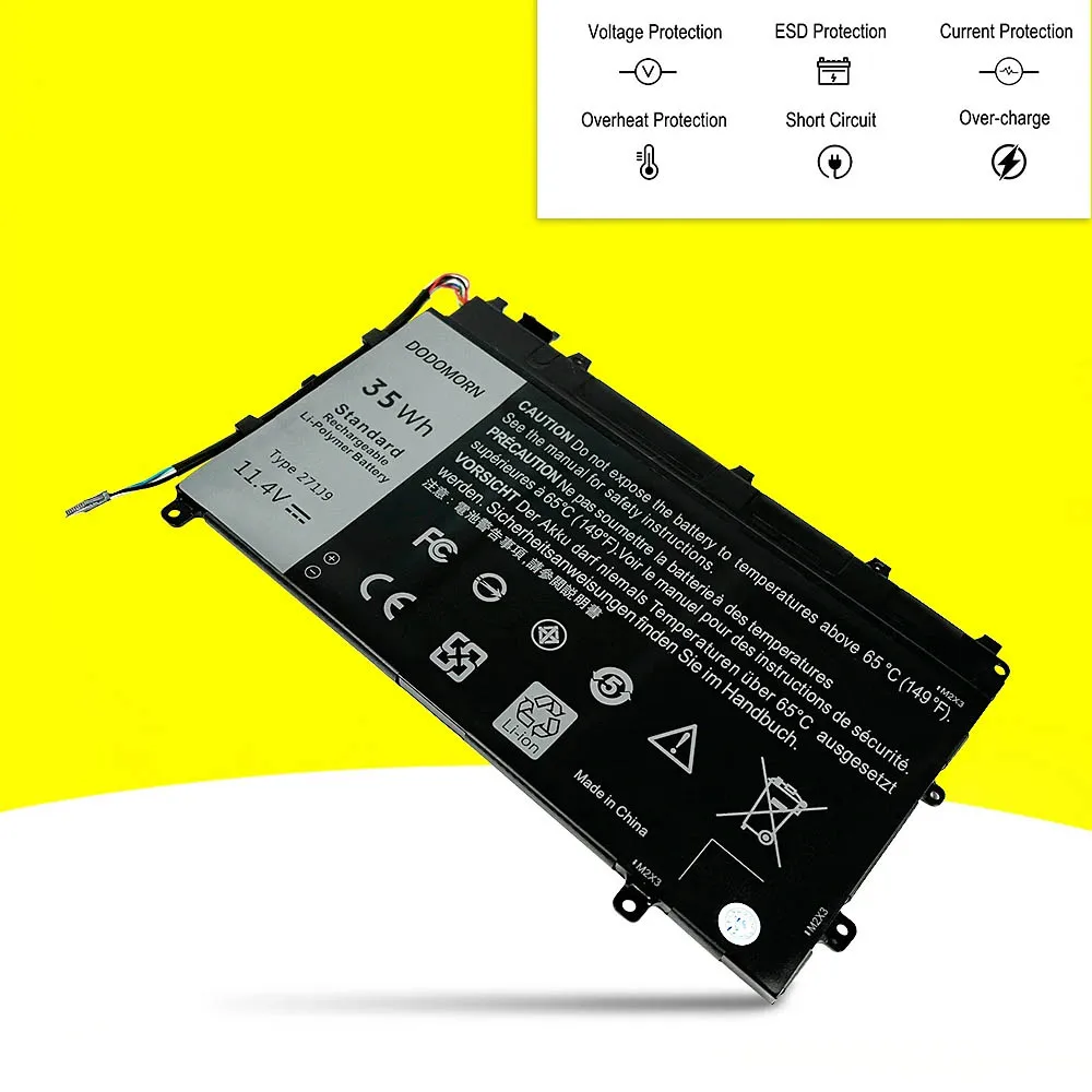 Аккумулятор DODOMORN для Dell Latitude 13 7000 7350 11 4В 35Втч