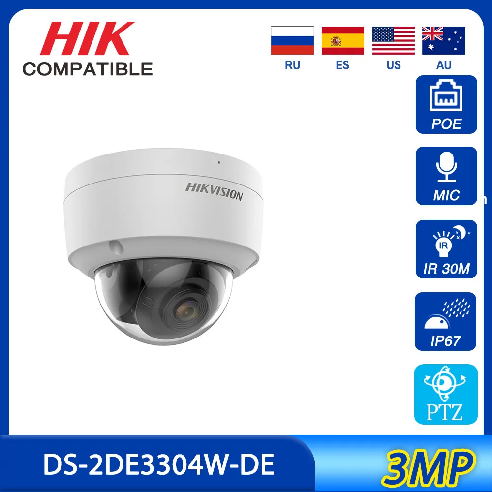 

Hikvision, китайская прошивка, Φ 3MP сеть, мини PTZ POE камера, 4X оптический зум 2,8-12 мм IP CCTV камера, 2048x1536P