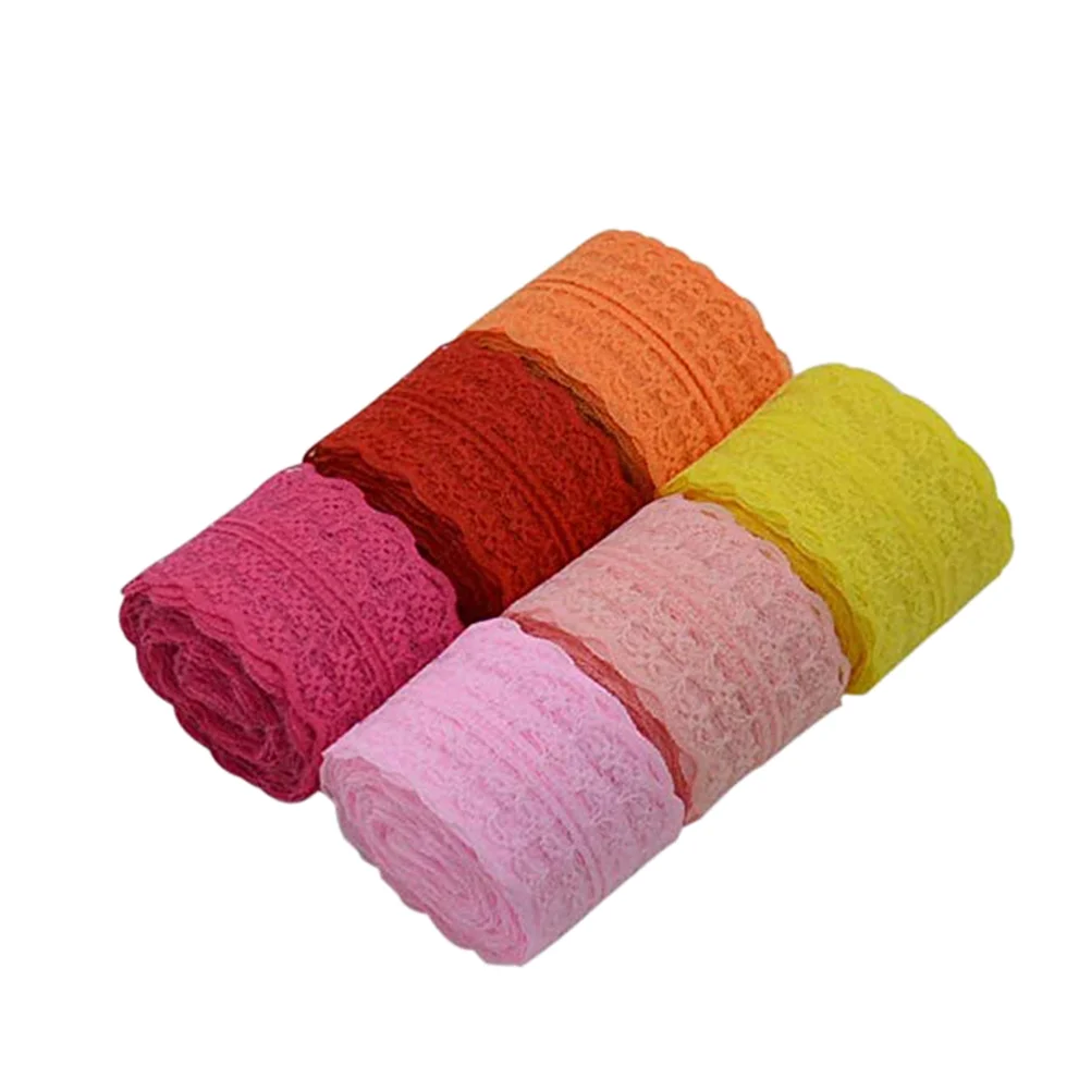 

6 рулонов/упаковка, Цветочная кружевная отделка