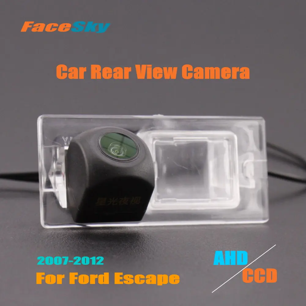 

FaceSky High Quality Car Rear View Camera For Ford Escape 2007-2012 Reverse Dash Cam AHD/CCD 1080P Park Image Accessories