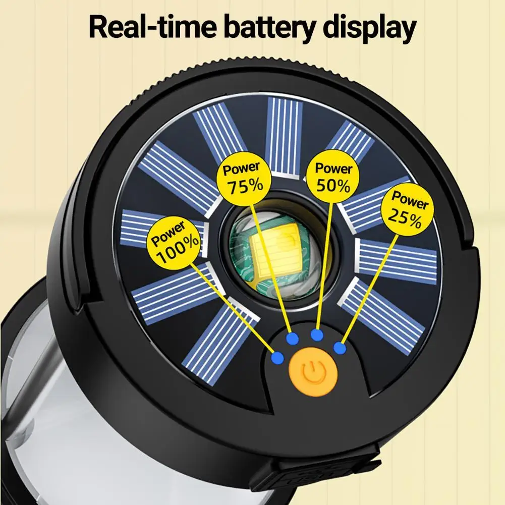 

Four Modes Practical Power Display Camping Light Long Standby Time for Cycling