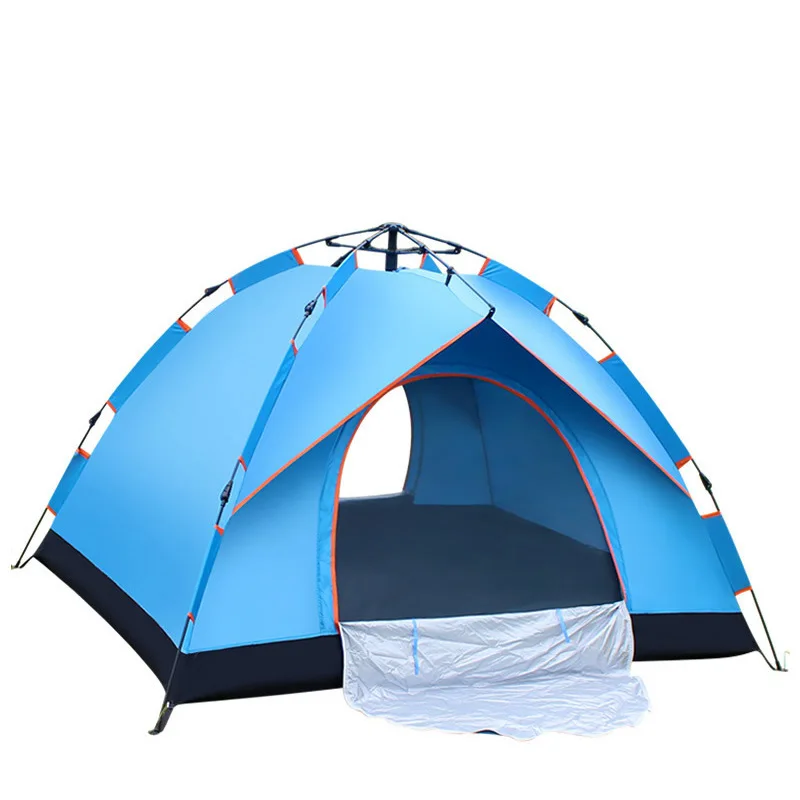 

Outdoor camping tent beach tents 3-4 Person Windbreak Dual Layer Waterproof barraca de acampamento tente de camping