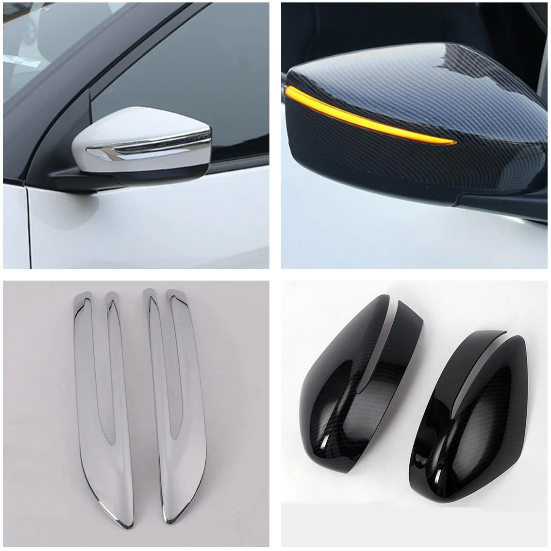 

For Nissan Kicks 2016 - 2021 Exterior Accessories Car Rearview Mirror Cover Trim Decoration Strip