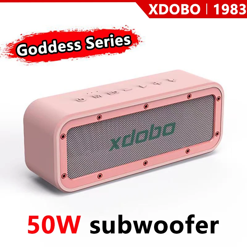 

XDOBO Wake1983 50W Bluetooth Speaker Portable Wireless Column Outdoor Waterproof Subwoofer 360 Stereo Surround TWS Loudspeaker