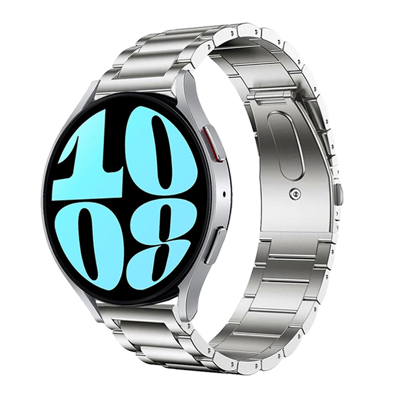 

Браслет из нержавеющей стали для Samsung Galaxy Watch 6 5 4 40/44 мм, металлический браслет для Galaxy Watch 4 6 42/46 мм 47/43 мм, 20 мм