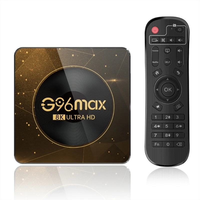 

ТВ-приставка 2,4G Φ Wifi Set-top Box RK3528 Chip Media Player с ИК-пультом дистанционного управления P8DC