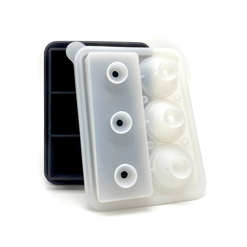 

Ice Cube Silicone Cube Maker Form Cake Pudding Chocolate Molds Easy To Remove Ice Trays 2 Sizes With Lid